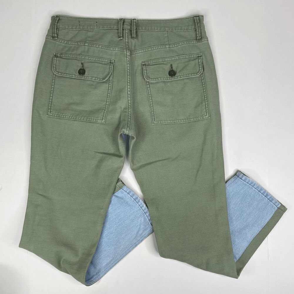 Frame Rigid Denim Le Beau Cargo Mix Pants Women's Canterbury Size 26 - Picture 7 of 11